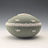 British Vintage Wedgwood Jasperware Egg-Shaped Trinket Box, Green